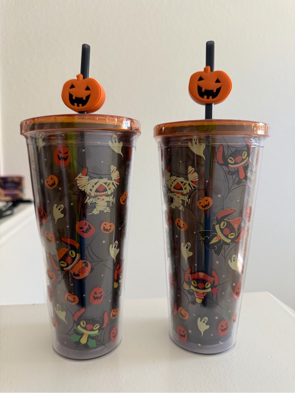 NEW Halloween STITCH Tumbler Cup